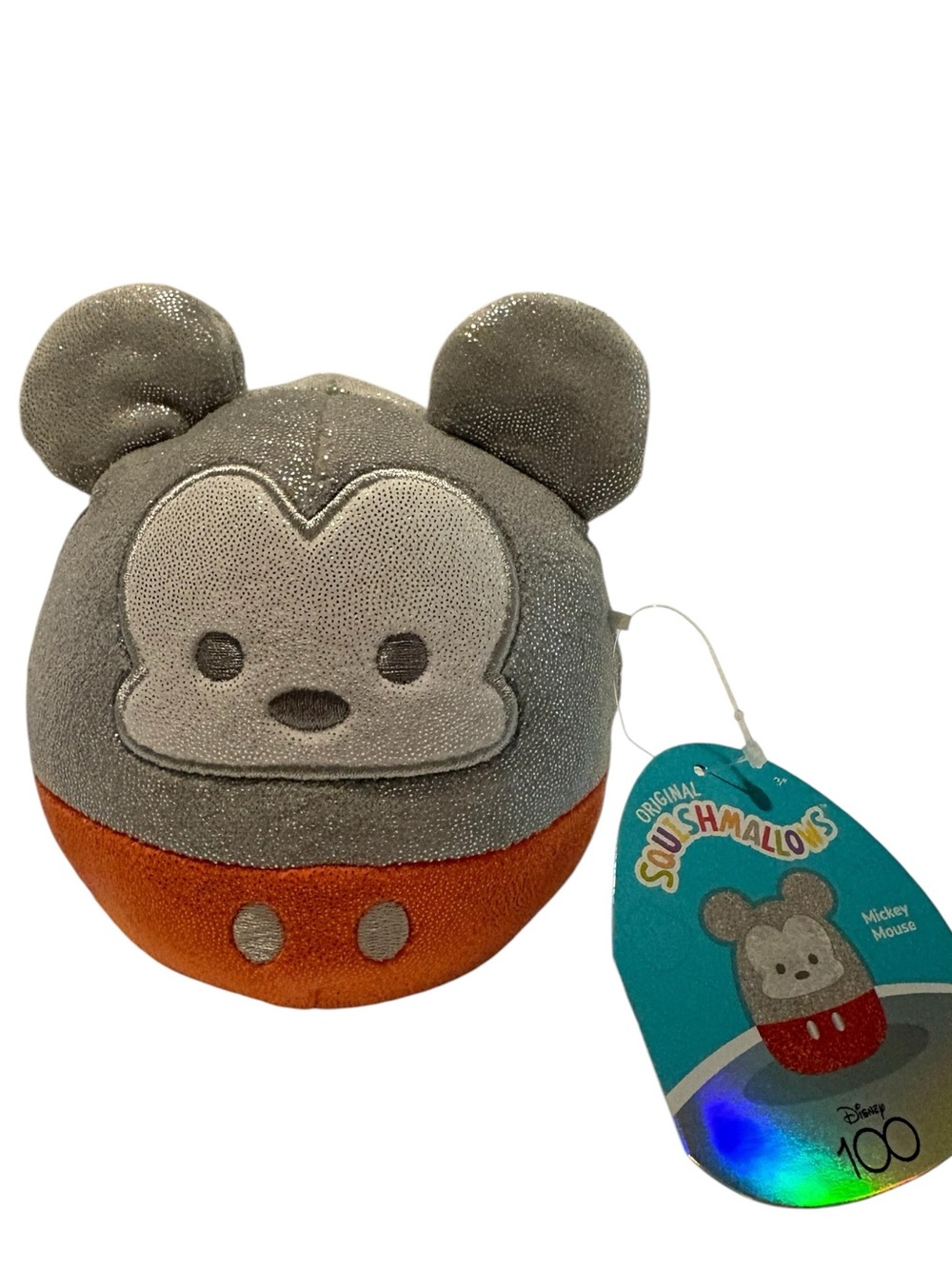 Squishmallows Mickey Mouse Plush - Gray and Orange